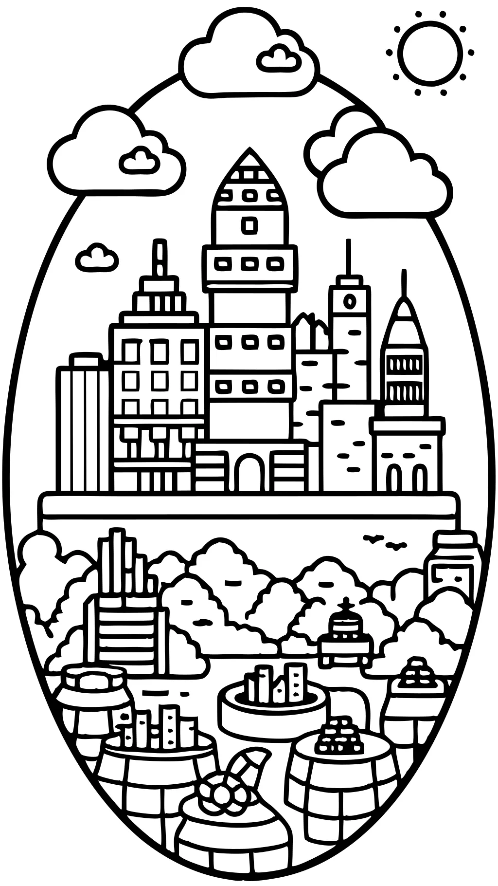 city lego coloring pages